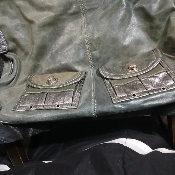 Green Leather LadiesBag